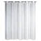 Wenko Comfort Flex White Polyester Shower Curtain - W1800 x H2000mm Large Image