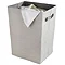 Wenko Cool Grey Laundry Bin - 2430015100 Large Image