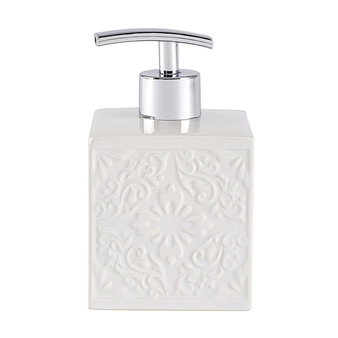 Wenko Cordoba White Ceramic Soap Dispenser - 22650100  Profile Large Image