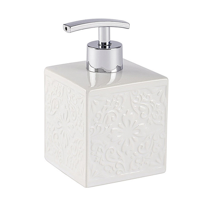 Wenko Cordoba White Ceramic Soap Dispenser - 22650100 Large Image