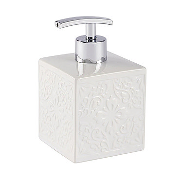 Wenko Cordoba White Ceramic Soap Dispenser - 22650100  Profile Large Image