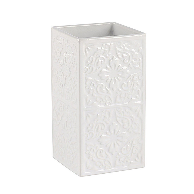 Wenko Cordoba White Ceramic Tumbler - 22649100  Profile Large Image