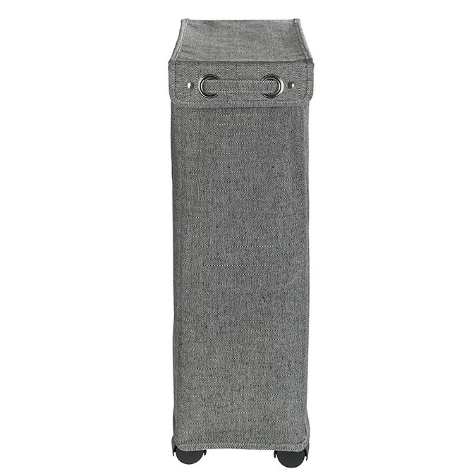 Wenko Corno Prime Grey Laundry Bin with Lid - 62136100 Profile Large Image