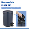 Wenko Leman 3L Pedal Bin - Dark Blue