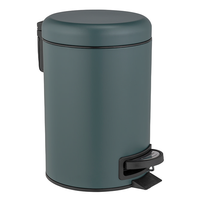 Wenko Leman 3L Pedal Bin - Dark Green