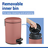 Wenko Leman 3L Pedal Bin - Dusty Rose