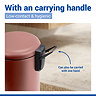 Wenko Leman 3L Pedal Bin - Dusty Rose
