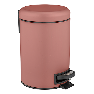 Wenko Leman 3L Pedal Bin - Dusty Rose
