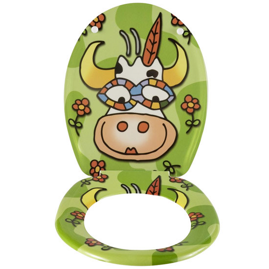 Wenko Crazy Cow Duroplast Toilet Seat - 17616100 Profile Large Image