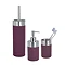 Wenko Creta Bathroom Accessories Set - Purple Large Image