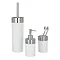 Wenko Creta Bathroom Accessories Set - White Large Image