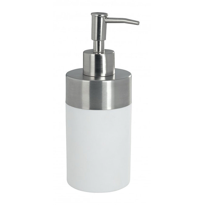 Wenko Creta Soap Dispenser - White - 19974100 Large Image