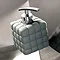 Wenko Cube Ceramic Soap Dispenser - Dark Grey - 20087100 Profile Large Image