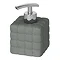 Wenko Cube Ceramic Soap Dispenser - Dark Grey - 20087100 Large Image
