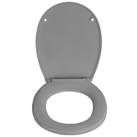 Wenko - Cube Duroplast Toilet Seat - Grey - 20535100 Feature Large Image
