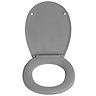 Wenko - Cube Duroplast Toilet Seat - Grey - 20535100 Feature Large Image