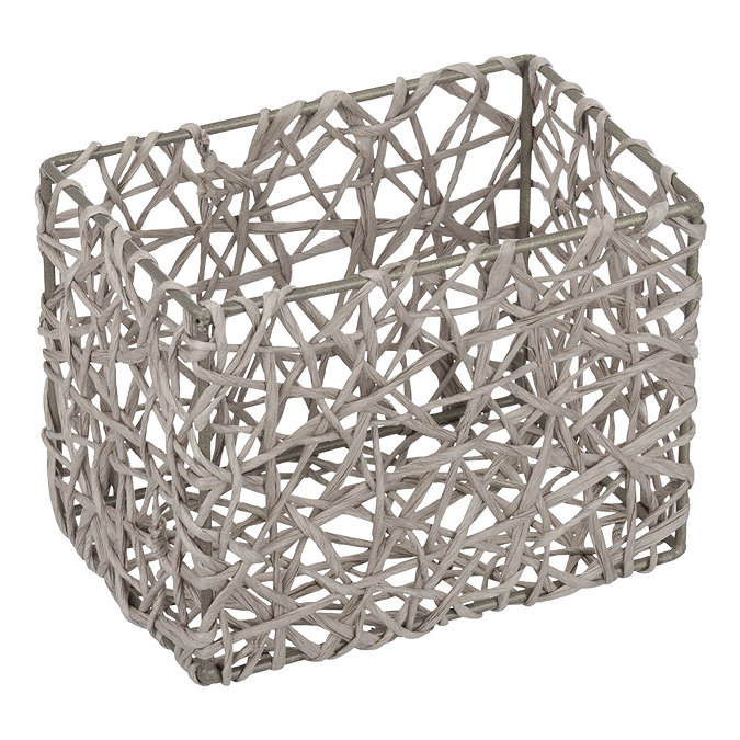 Wenko Curly Storage Basket - Taupe - 20371100 Profile Large Image
