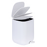Wenko Davos 5 Litre Pedal Bin - White