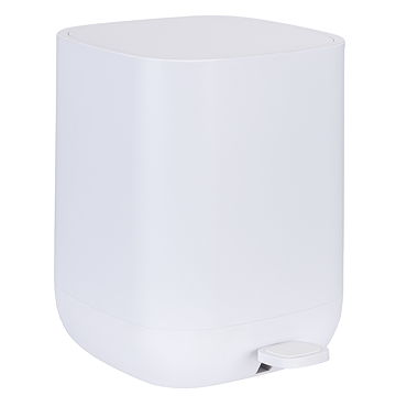 Wenko Davos 5 Litre Pedal Bin - White