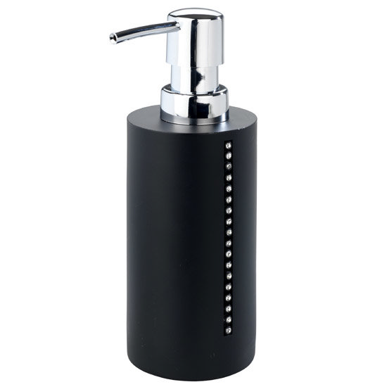 Wenko Diamond Soap Dispenser Black 18719100 At Victorian Plumbing Uk 7120