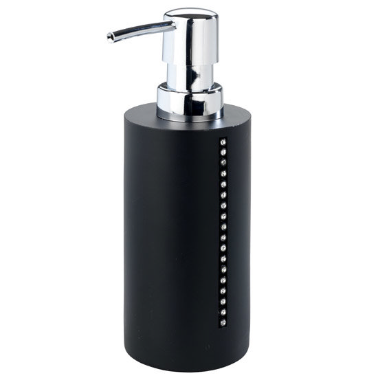 Wenko Diamond Soap Dispenser - Black - 18719100 Large Image