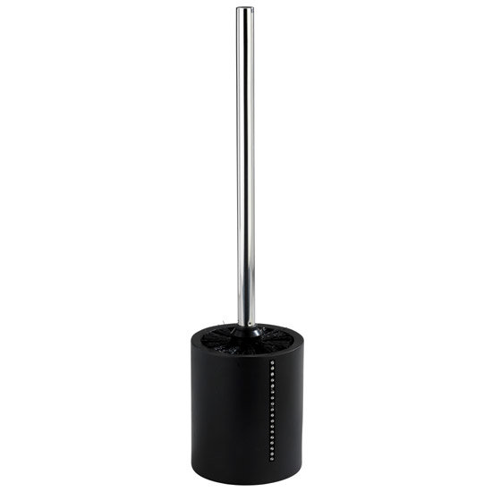 Wenko Diamond Toilet Brush Set - Black - 18718100 Large Image