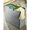 Wenko Felt Duo Laundry Bin/Storage Bag - Grey/Green - 3440204100 Profile Large Image
