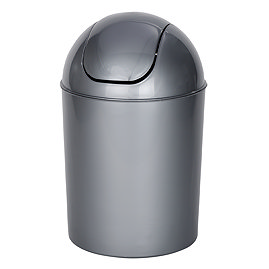 Wenko Economic 6L Swing Cover Bin - Grey