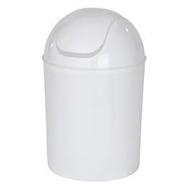Wenko Economic 6L Swing Cover Bin - White