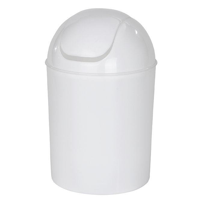 Wenko Economic 6L Swing Cover Bin - White
