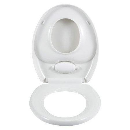 Wenko Family Easy-Close WC Toilet Seat - White - 110003100 Profile Large Image