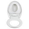 Wenko Family Easy-Close WC Toilet Seat - White - 110003100 Profile Large Image