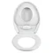 Wenko Family Easy-Close WC Toilet Seat - White - 110003100 Profile Large Image