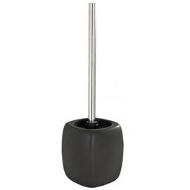 Wenko Faro Ceramic Toilet Brush & Holder - Black - 20024100 Medium Image