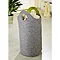Wenko Felt Universal Laundry Bin - Grey/Green - 2 Size Options Profile Large Image