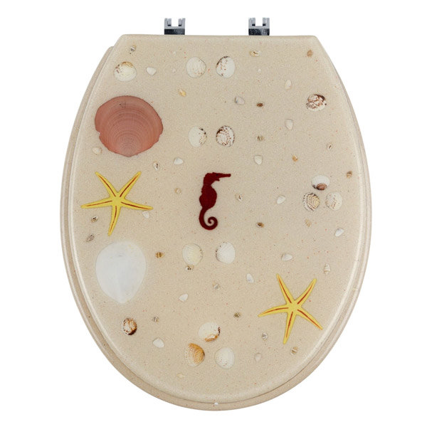 Wenko Fiji Handmade Polyresin SoftClose Toilet Seat 20546100 at