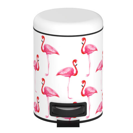 Wenko Flamingo 3 Litre Cosmetic Pedal Bin - 22737100 Large Image