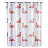 Wenko Flamingo Flex Polyester Shower Curtain - W1800 x H2000mm Large Image