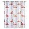 Wenko Flamingo Flex Polyester Shower Curtain - W1800 x H2000mm Large Image