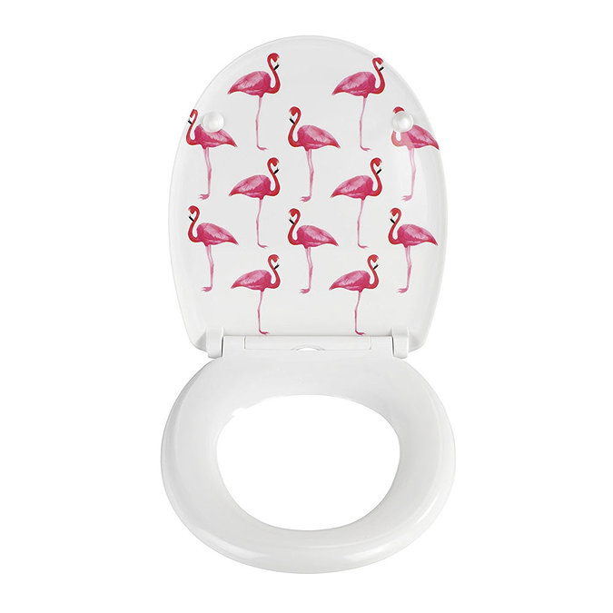 Wenko Flamingo Soft Close Toilet Seat - 22406100  Profile Large Image