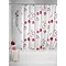 Wenko Flower PEVA Shower Curtain - W1800 x H2000mm - Red - 19502100 Large Image
