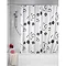 Wenko Flower PEVA Shower Curtain - W1800 x H2000mm - Black - 19503100 Large Image
