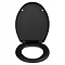 Wenko - Forano Thermoplastic Soft-Touch Coating Soft-Close Toilet Seat - Black - 20596100 Feature La