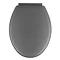 Wenko - Forano Thermoplastic Soft-Touch Coating Soft-Close Toilet Seat - Grey - 20595100 Large Image
