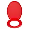 Wenko - Forano Thermoplastic Soft-Touch Coating Soft-Close Toilet Seat - Red - 20597100 Feature Large Image