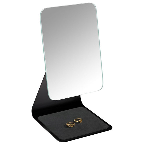 Wenko - Frisa Standing Cosmetic Mirror - Black - 20442100 Feature Large Image
