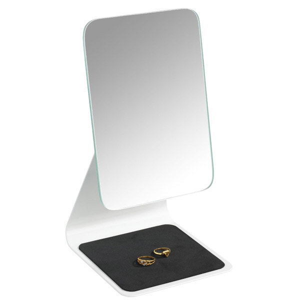 Wenko - Frisa Standing Cosmetic Mirror - White - 20441100 Feature Large Image