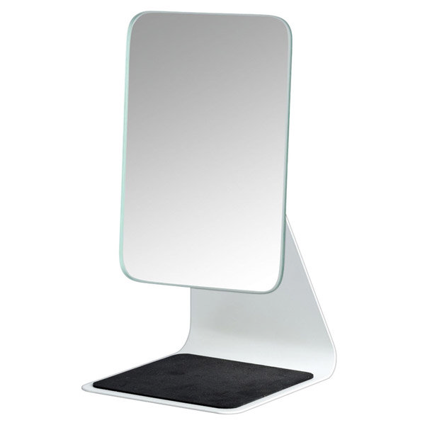 Wenko - Frisa Standing Cosmetic Mirror - White - 20441100 Large Image