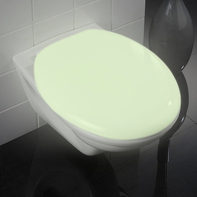 Wenko Glow In The Dark Soft-Close Toilet Seat - 21900100 Large Image