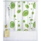 Wenko Green Circles PEVA Shower Curtain - W1200 x H2000mm - 19115100 Large Image